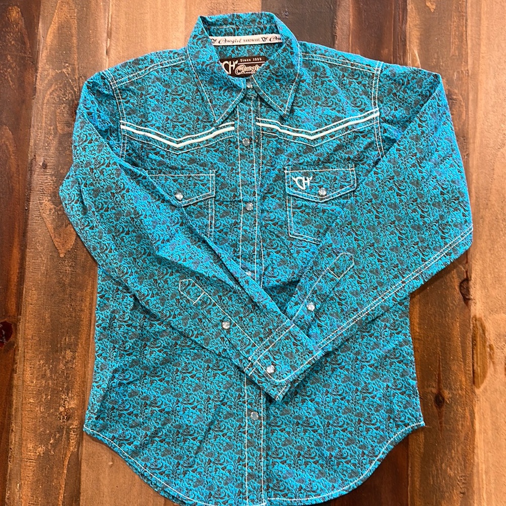 NWOT- Cowgirl Hardware Pearl Snap Western Shirt